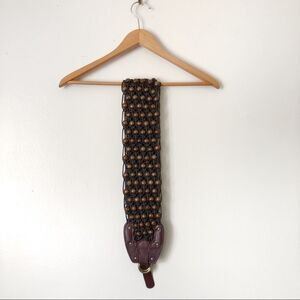 Michael Kors western beaded waist belt M/L